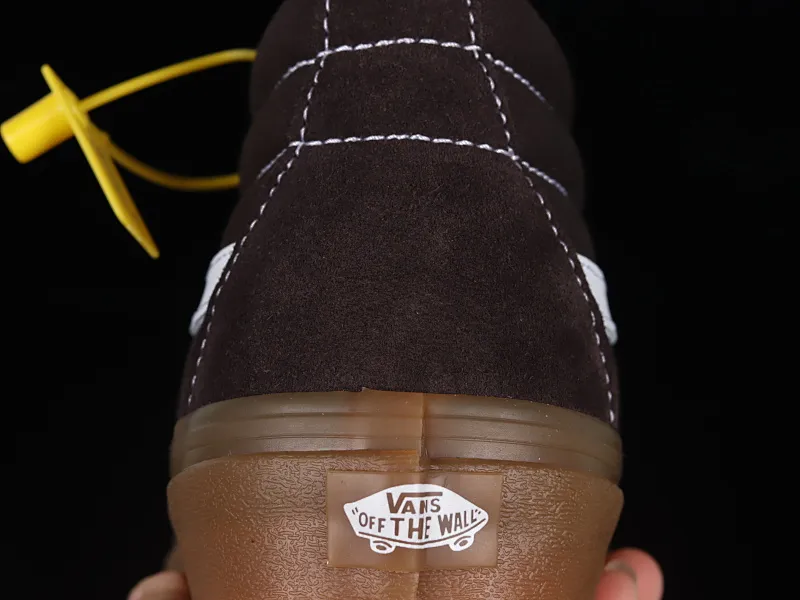 All categories Vans Vans series Vans Mid Vans China Vans SK8-Mid brown rubber retro mid-top professional skateboard shoes VN0A391FCHC
